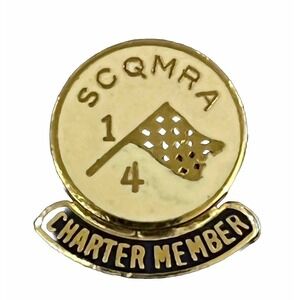 SCQMRA Charter Member Space Coast Quarter 1/4 Midget Racing Association Pin